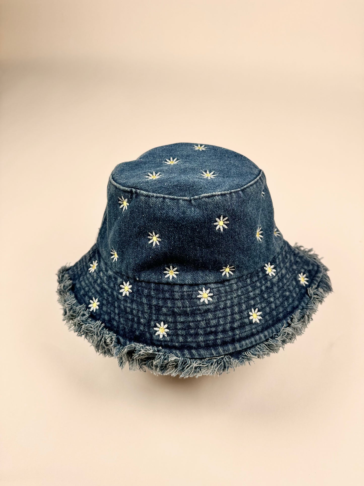 Floral Denim Blossom Hat