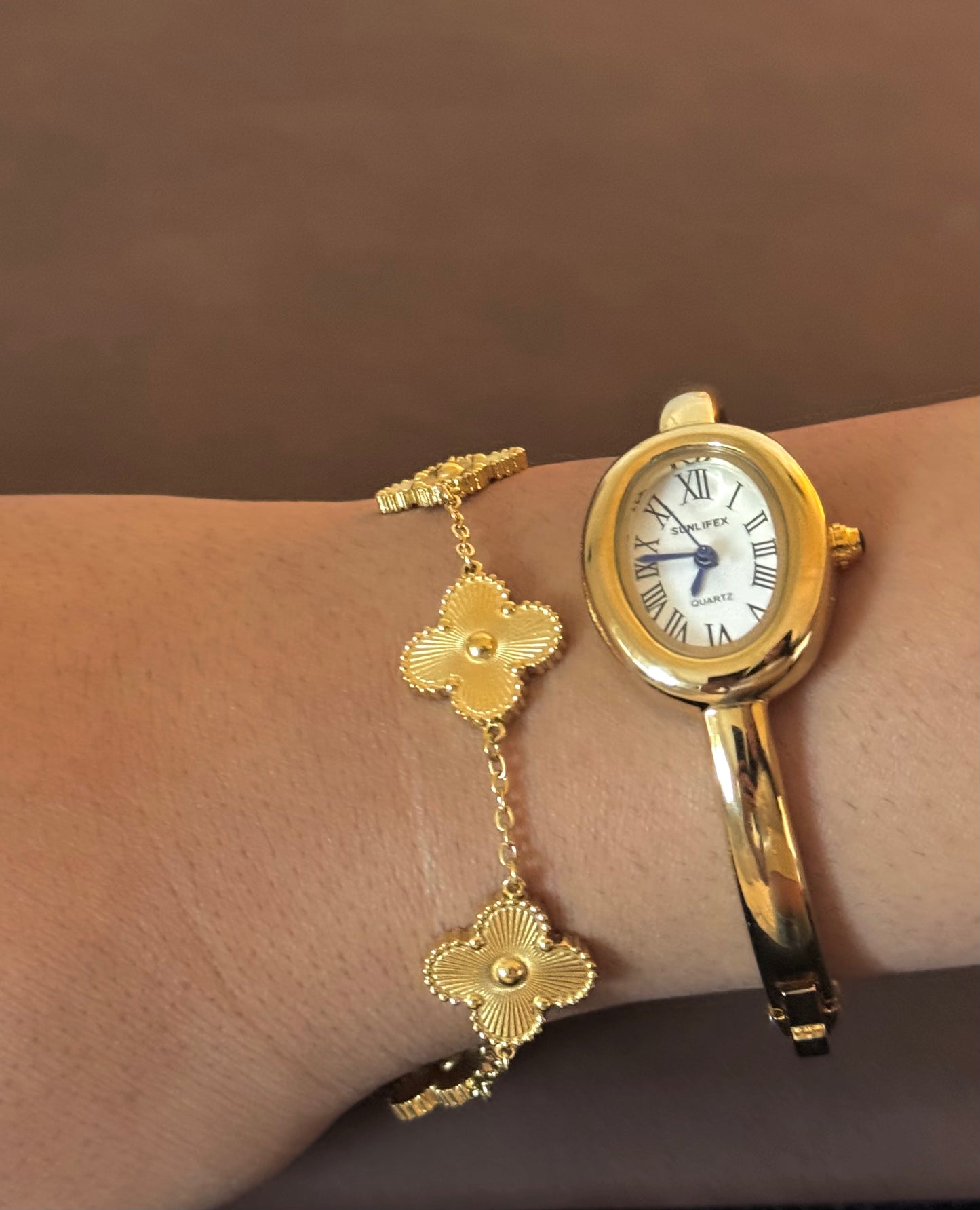 Four leaf clover bracelet 18k Stainless Steel Chain Bracelet