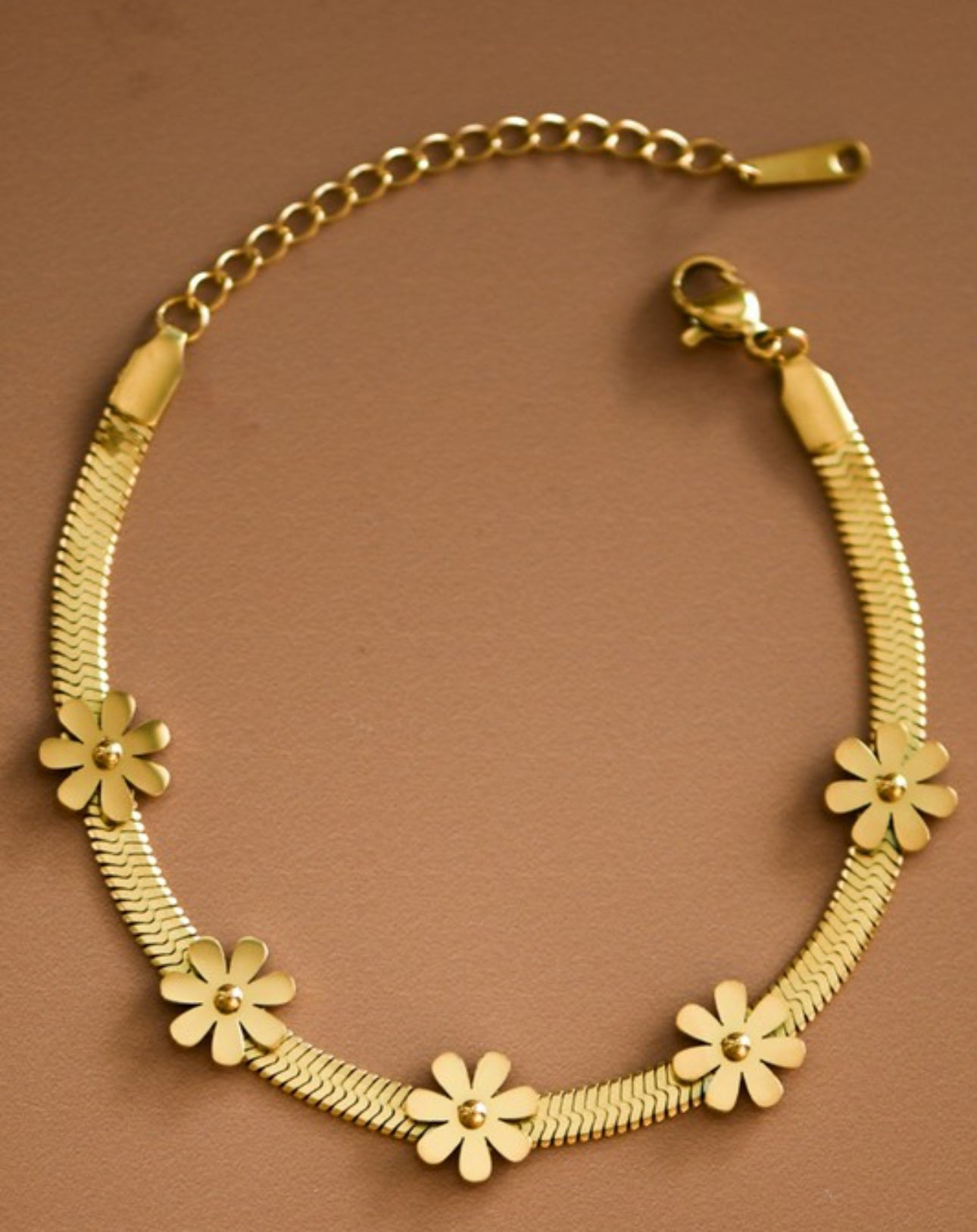 Flower bracelets 18k Stainless Steel