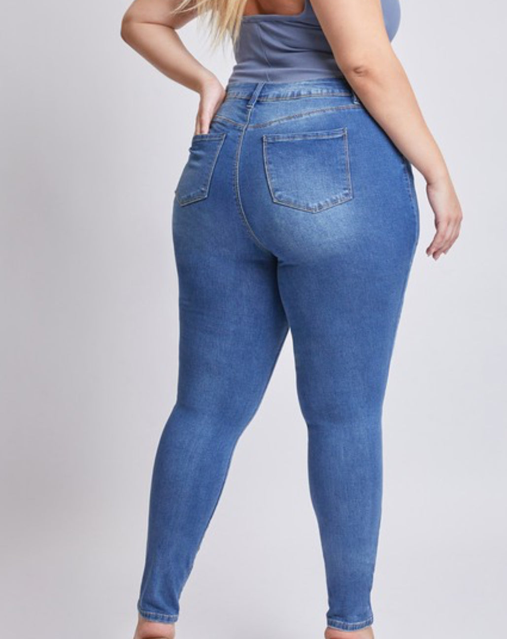 Ripped High Rise Skinny Jean