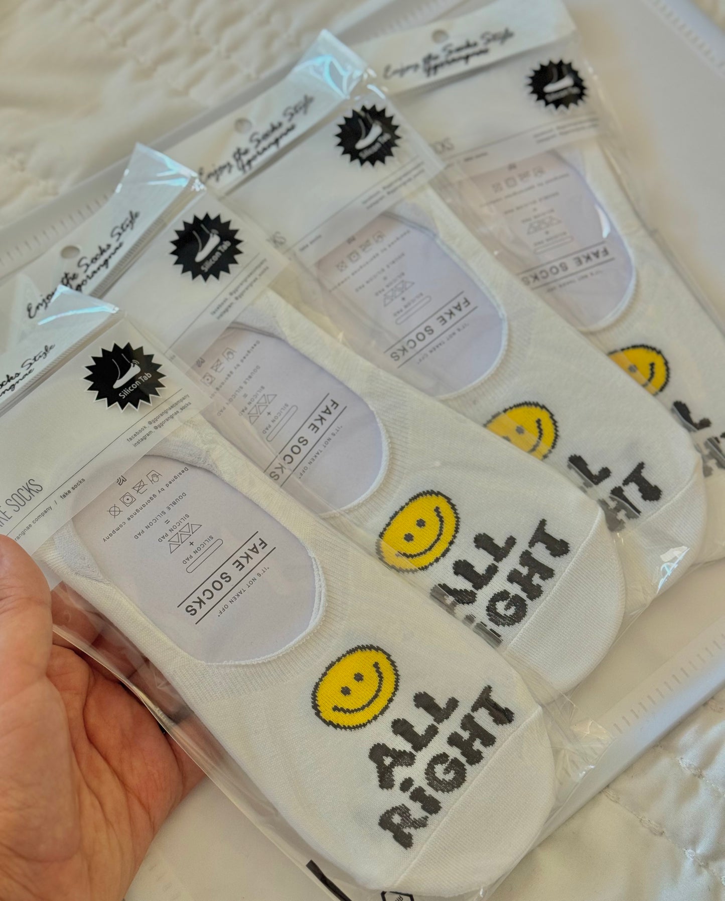 Smiley Face Low Rise Socks