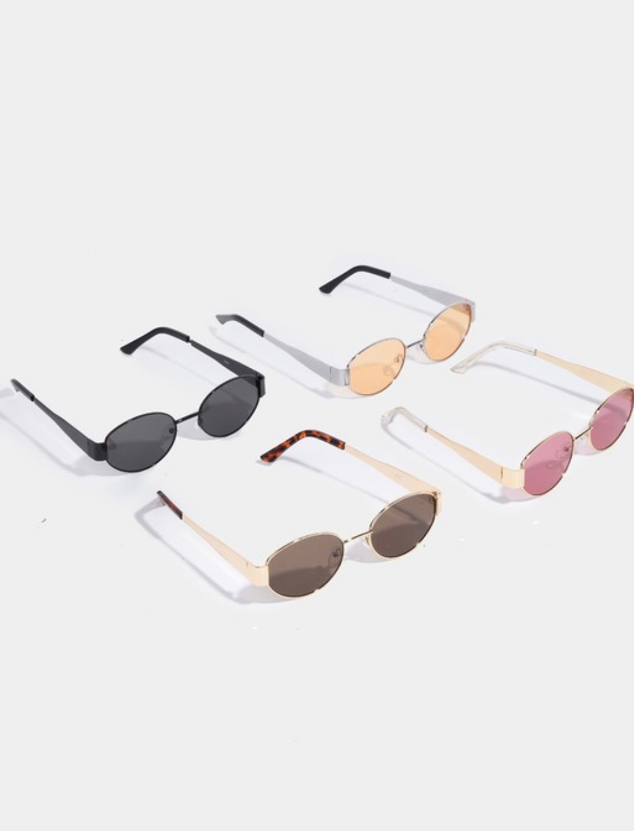 Golden Oval Sunglasses