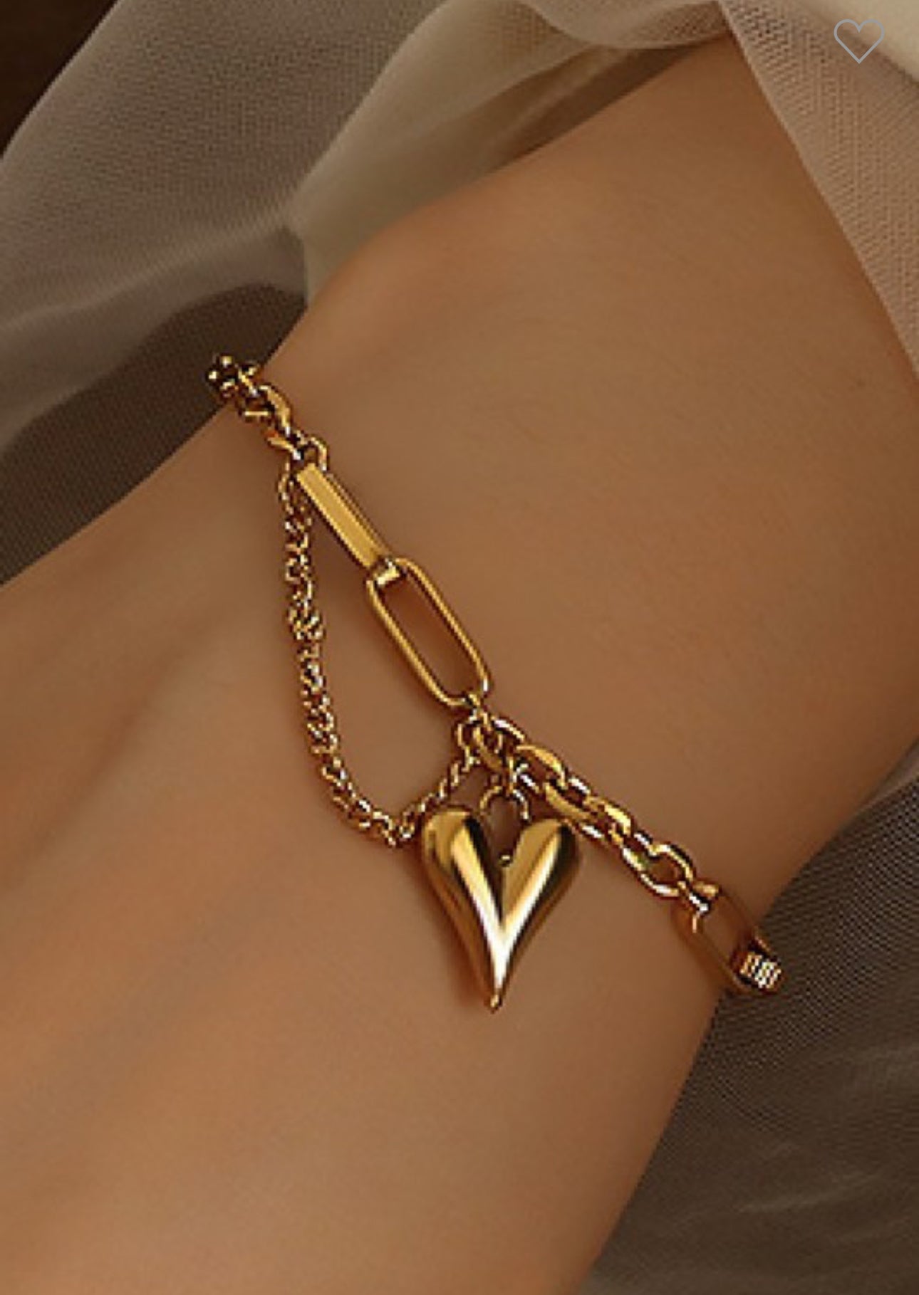 Love 18k Stainless Steel Chain Bracelet