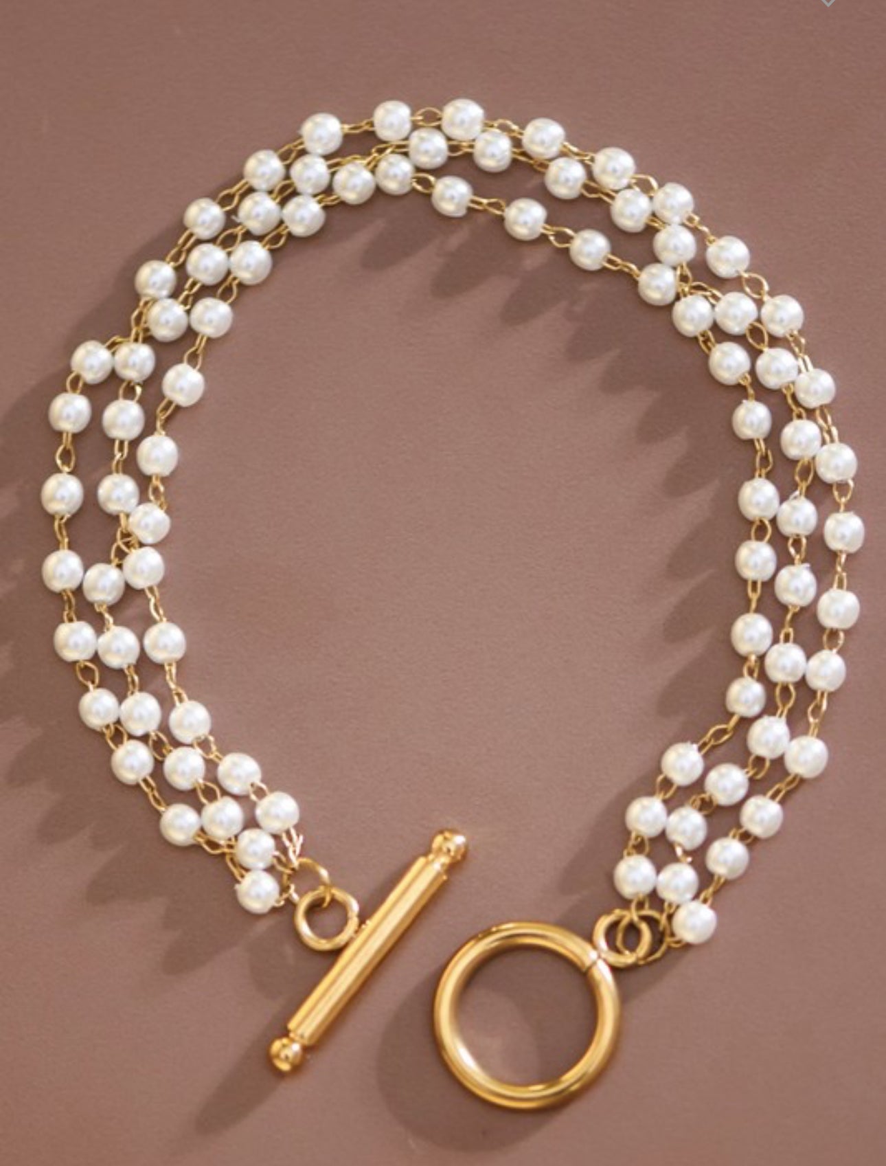 Elegancia Pearl 18k Stainless Steel Bracelet