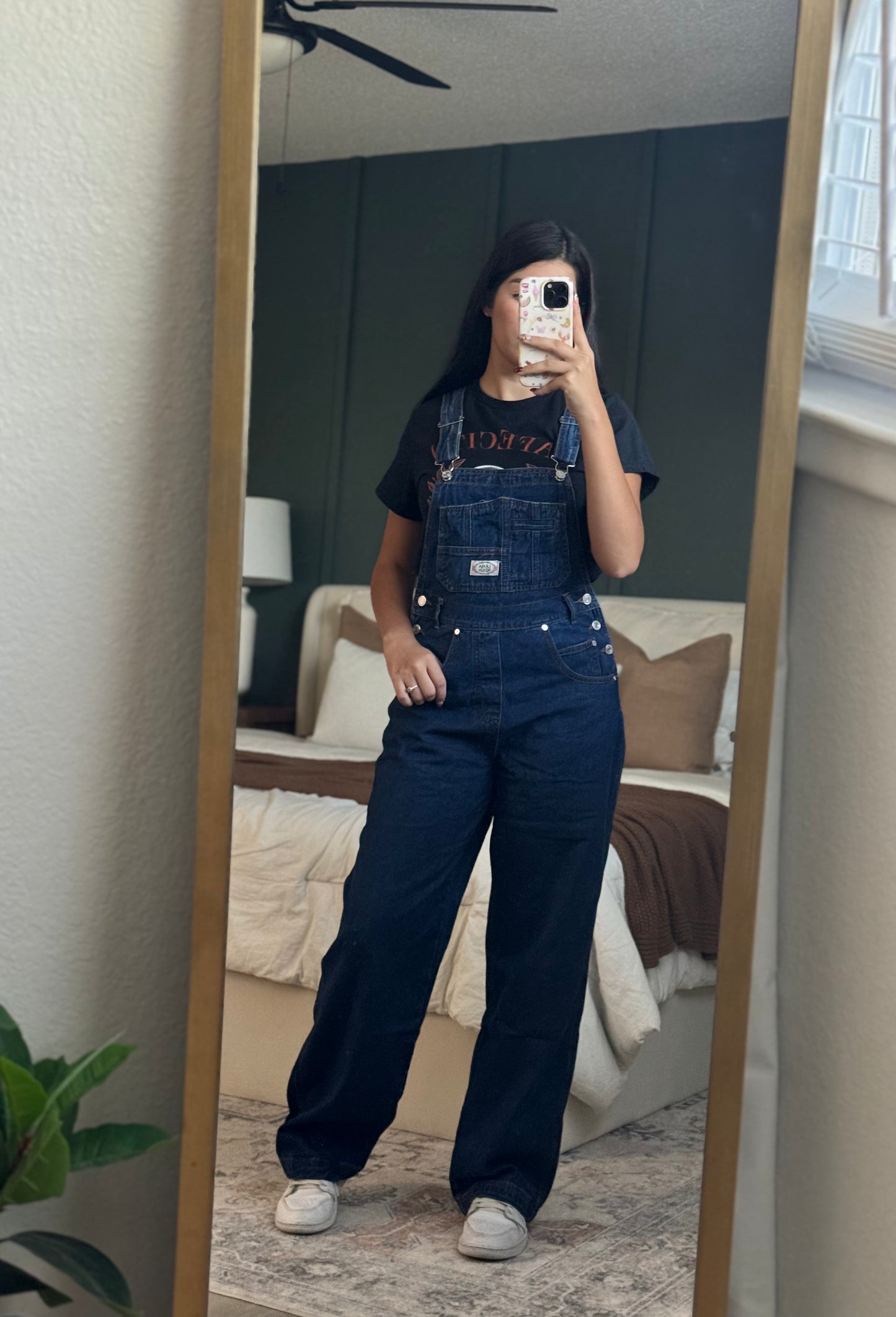 90s Retro Utility Denim Twill Overall