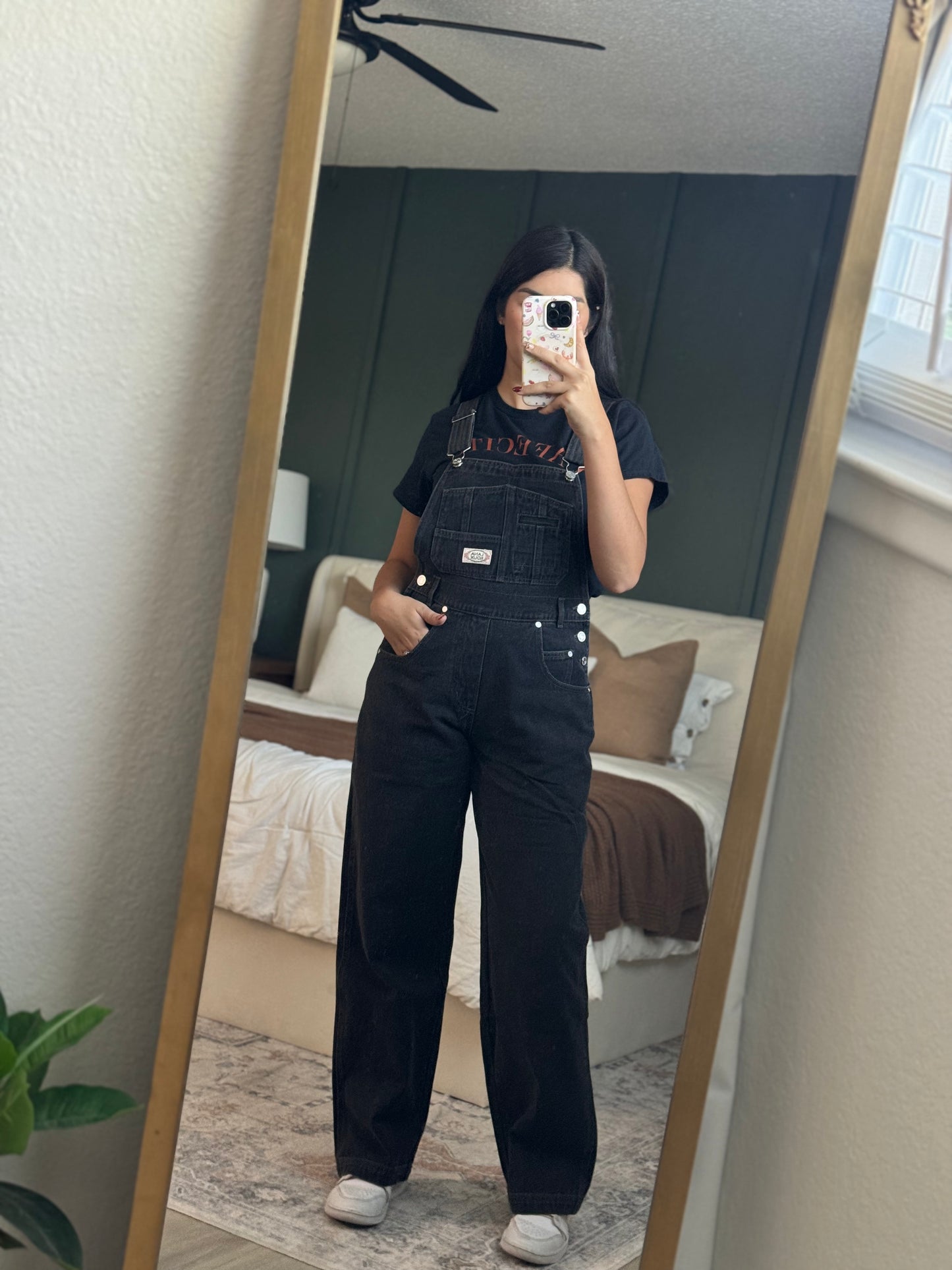 90s Retro Utility Denim Twill Overall