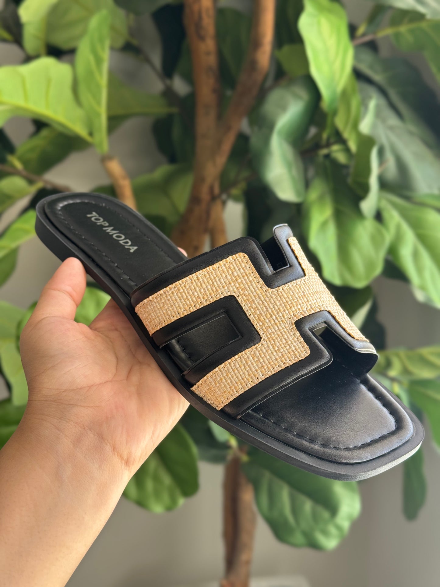 Raffia H Sandals
