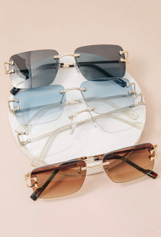 Assorted Frameless Square Sunglasses