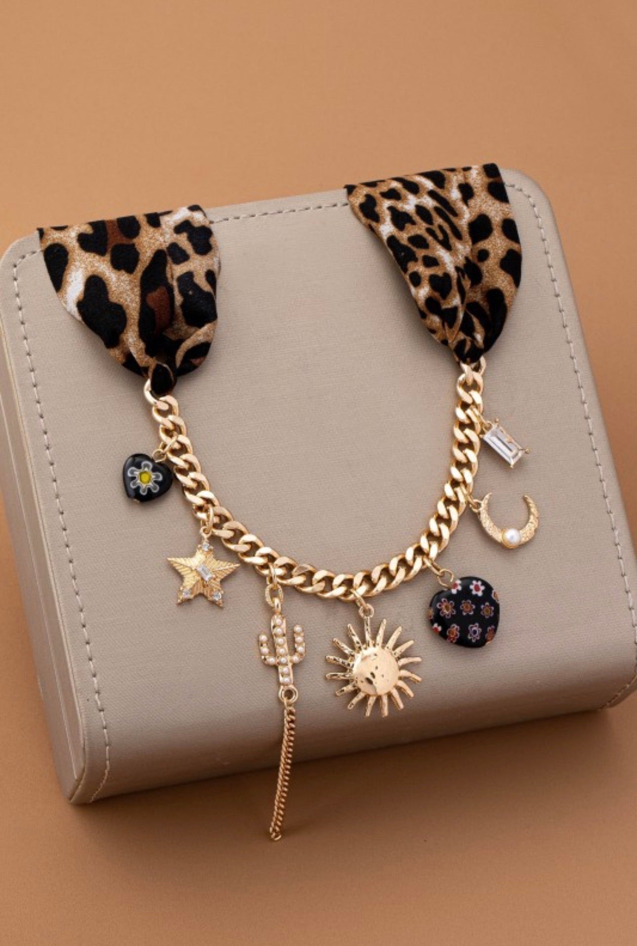 Charm Animal Scarf Necklace-western
