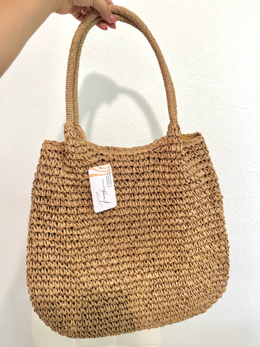 Braided Long Handle Tote Bag