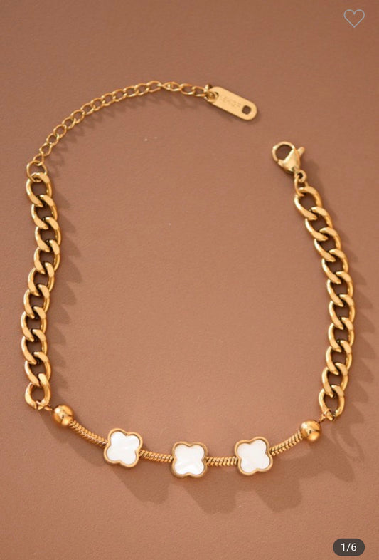 Golden Fortune 18k  Stainless Steel Bracelet