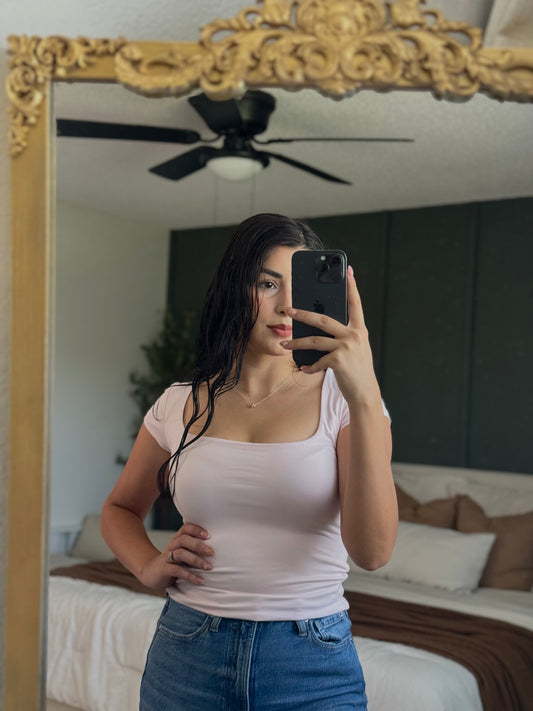 Baby Pink Casual Top