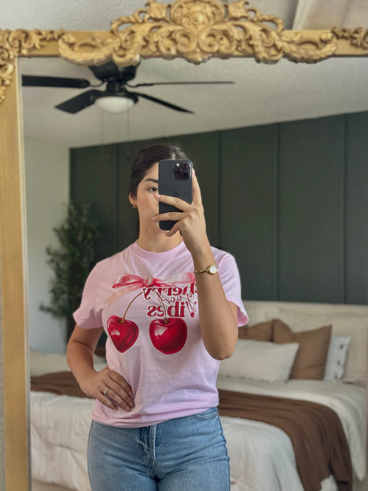 Cherry Vibes Graphic Tee