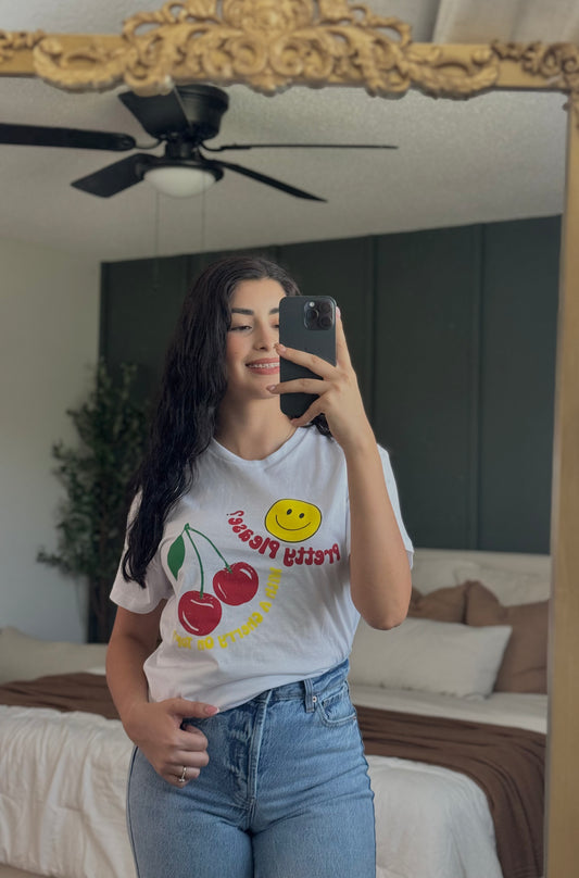 Happy Face Graphic Tee