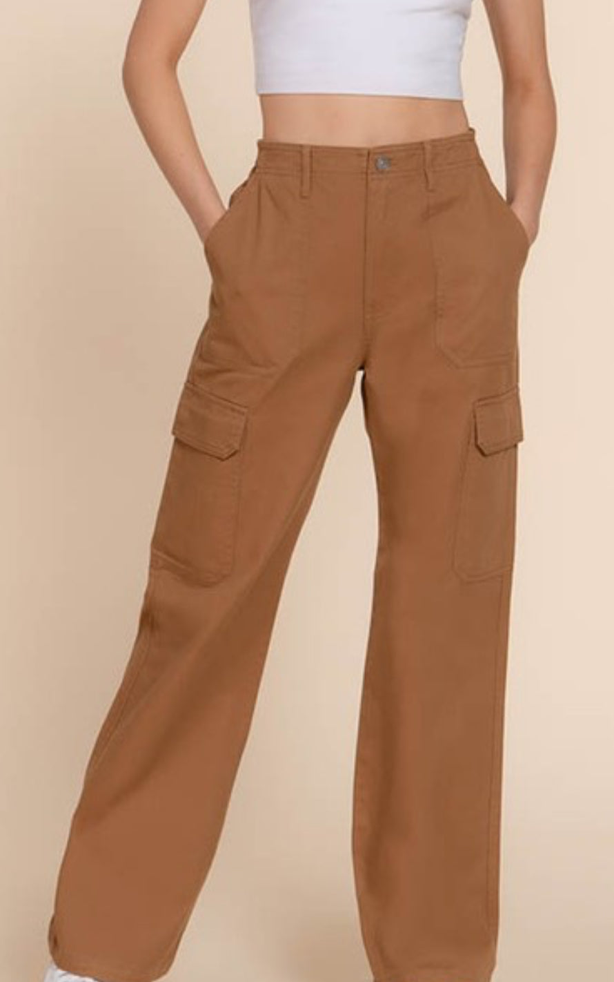 Pocket Detail Cargo Pants