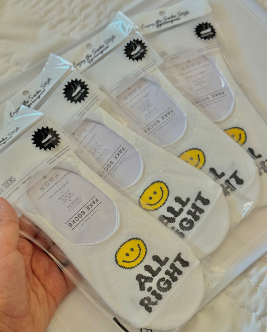 Smiley Face Low Rise Socks