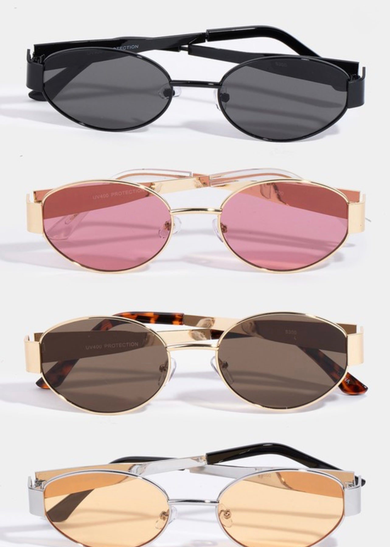 Golden Oval Sunglasses