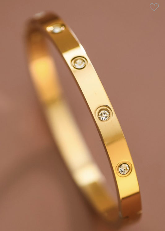 Radiant 18k Waterproof  Stainless Steel Bangle