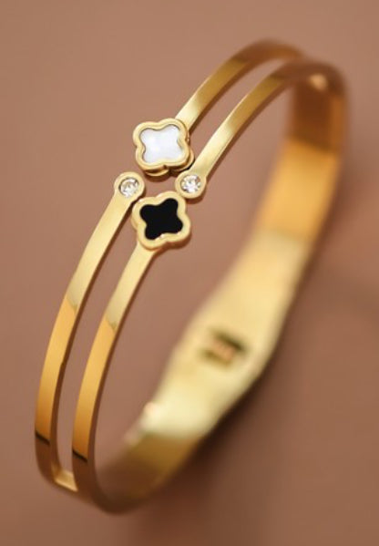 Clarity & Power 18k Waterproof  Stainless Steel Bangle