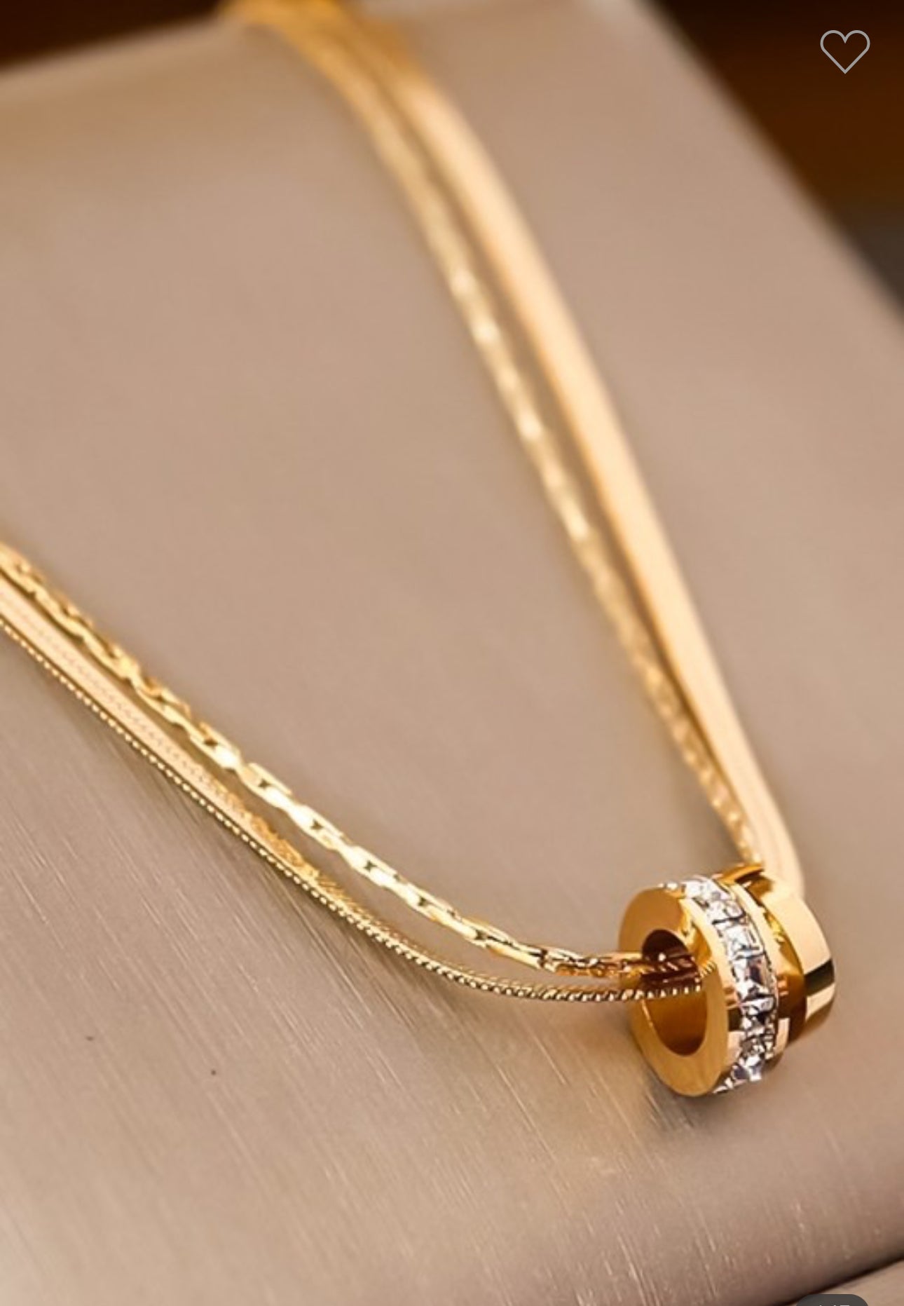 Celestial Ring 18k Stainless Steel Necklace