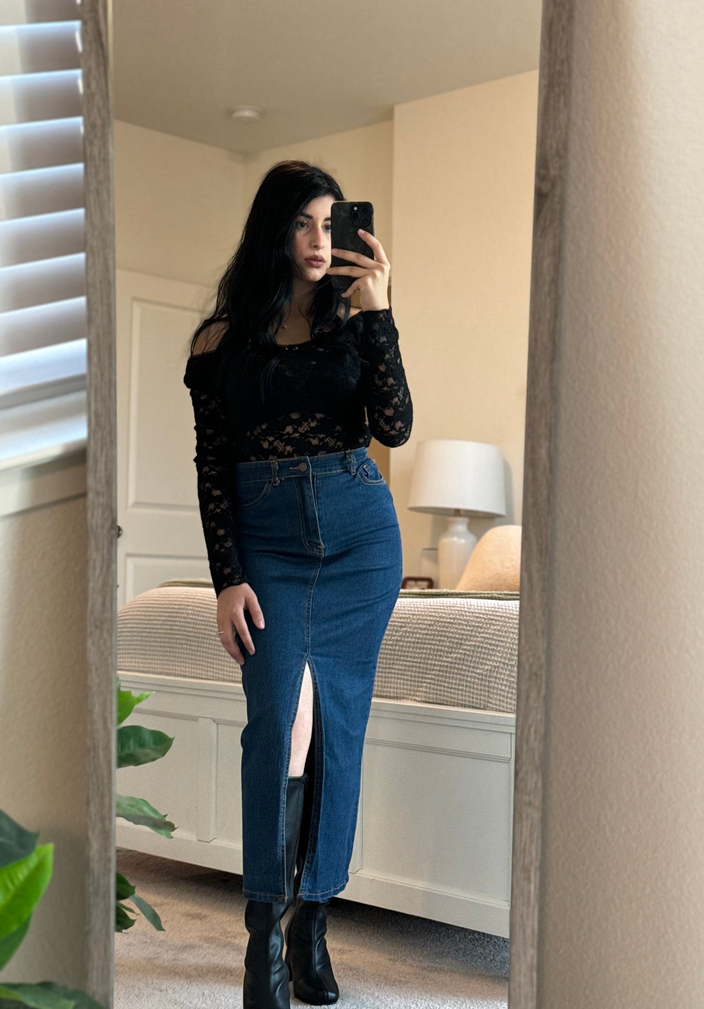 Maxi Denim Skirt